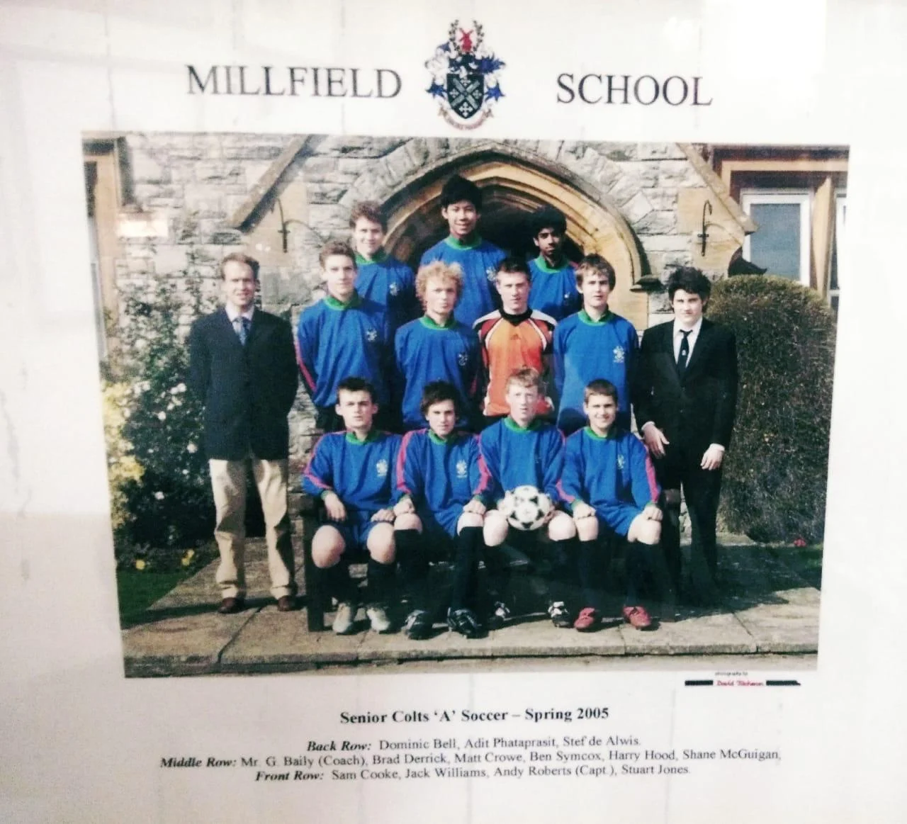 Millfield Soccer Team 2005